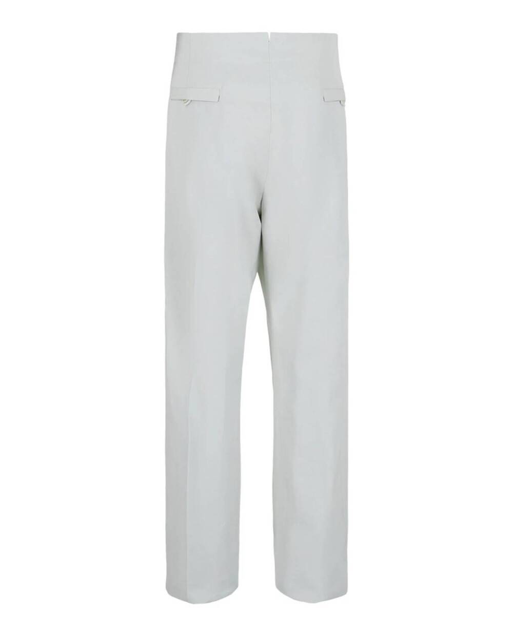 NEW SALVATORE FERRAGAMO men's twill chino trousers in white - Picture 3 of 3